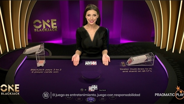 Pragmatic Play expande oferta de cassino ao vivo com ONE Blackjack