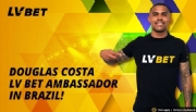 LV Bet nomeia o internacional brasileiro Douglas Costa como embaixador da marca