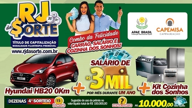 Combo da Felicidade do RJ DA SORTE continua neste domingo com grandes prêmios