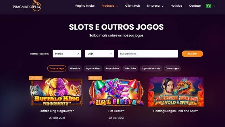 Pragmatic Play lança versão totalmente brasileira do seu site oficial