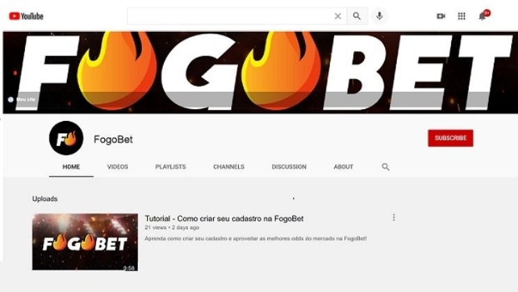 Fogobet lança canal no YouTube