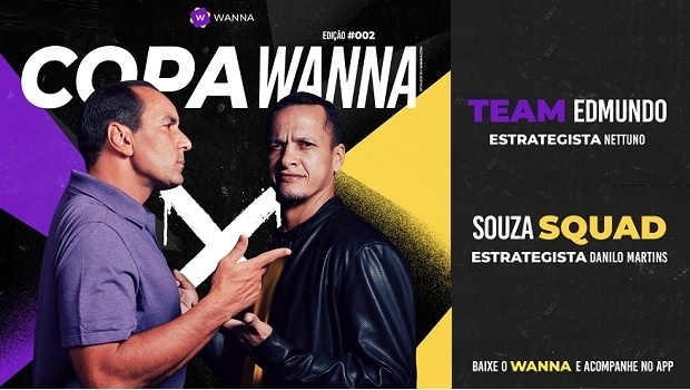 Souza and Edmundo return to the field to compete in Wanna Cup