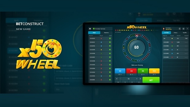 BetConstruct launches new game ‘x50Wheel’