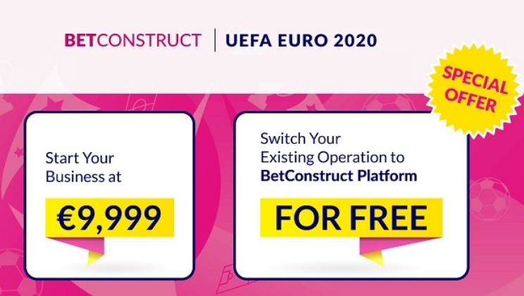 BetConstruct prepara um ótimo negócio de apostas esportivas para o EURO 2020