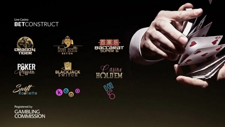BetConstruct reforça sua posição com o lançamento de 9 novos jogos de cassino ao vivo