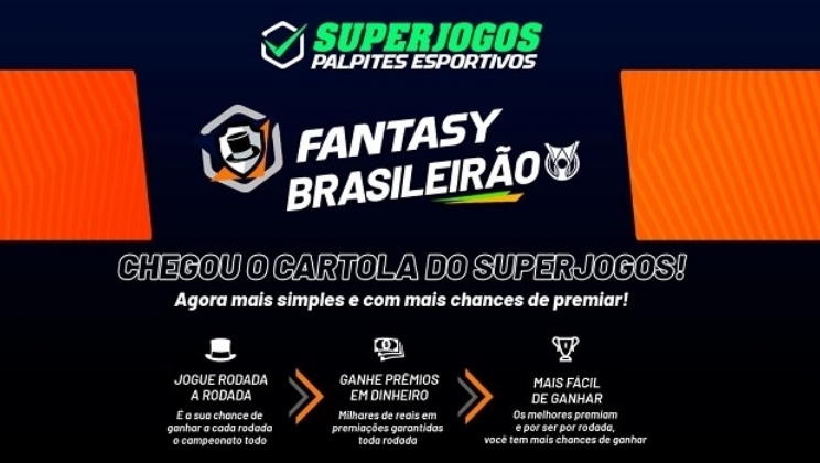 SuperJogos lança Cartola para o Brasileirão com prêmio de até R$ 5 mil