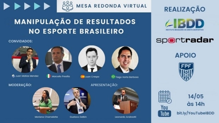 IBDD e Sportradar realizam evento sobre "Manipulação de Resultados no Futebol Brasileiro"