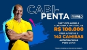 No debut de Cafu, Rivalo lança promoção de R$ 100 mil e 142 camisas autografadas