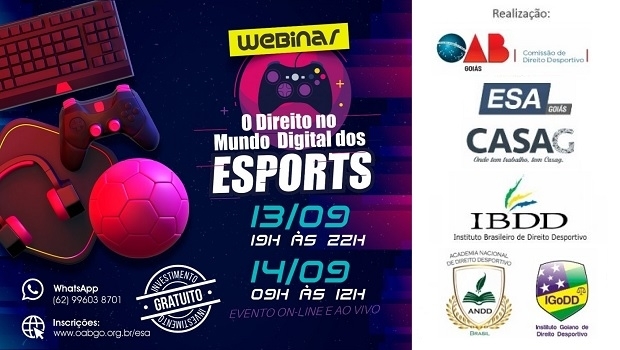 OAB realiza webinar sobre "o direito no mundo digital dos eSports"