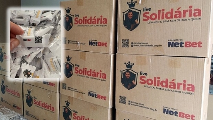 NetBet é a principal apoiadora da ‘Live Solidária’ para doações de cestas básicas