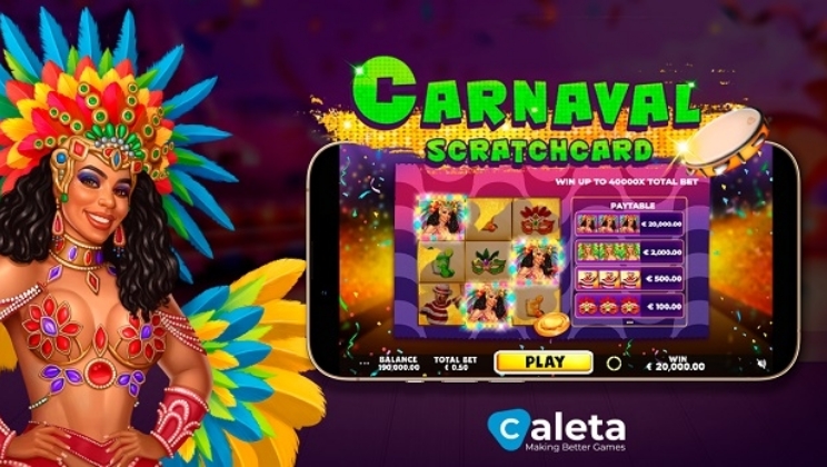 Brasileira Caleta Gaming lança Carnaval Scratchcard