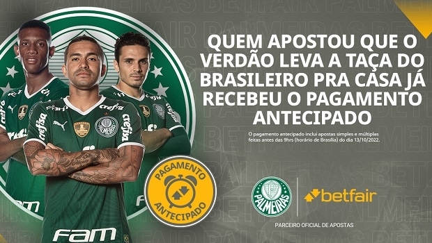 Betfair gives Brasileirão title to Palmeiras, pays all bets 7 rounds in advance