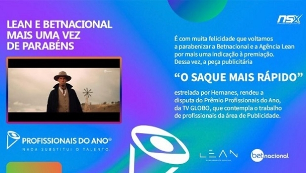 Lean Agência campaign for Betnacional with Hernanes is nominated for TV Globo Award