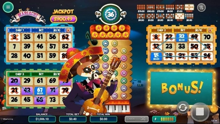 Vibra Gaming joga ao som de 'El Mariachi' com novo lançamento de bingo latino-americano