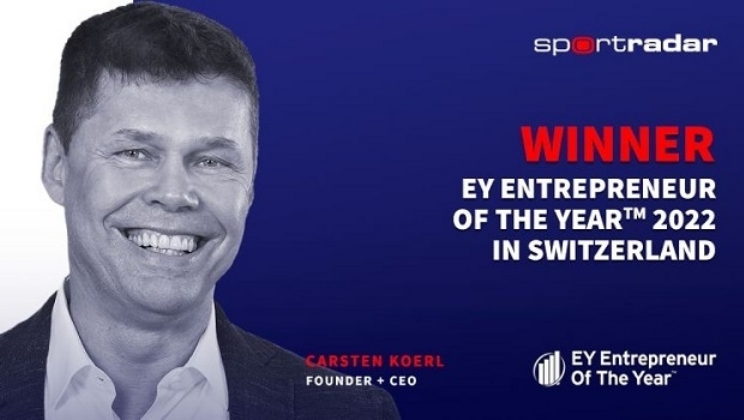 CEO e fundador da Sportradar nomeado “EY Entrepreneur of the Year™”