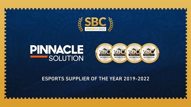 Pinnacle named ‘Esports Supplier of the Year’ fourth time in succession