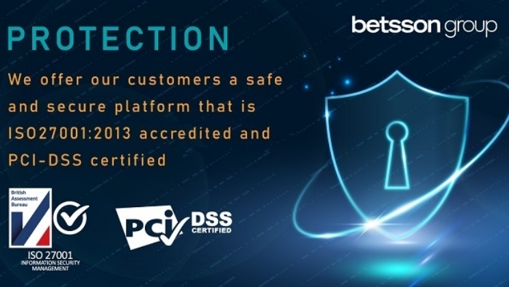 Betsson Group é reacreditado com importante certificação de segurança