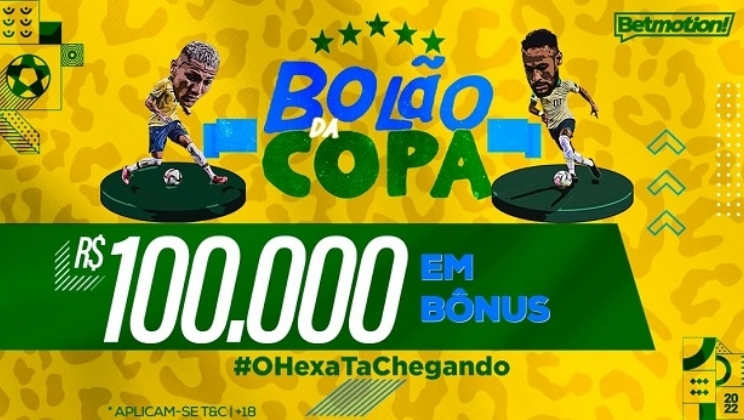Betmotion lança a promoção 'Bolão da Copa' com R$ 100 mil em prêmios