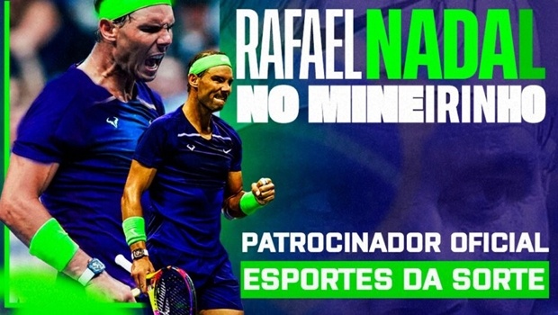 Esportes da Sorte prepara série de ativações para jogo de Rafael Nadal no Brasil