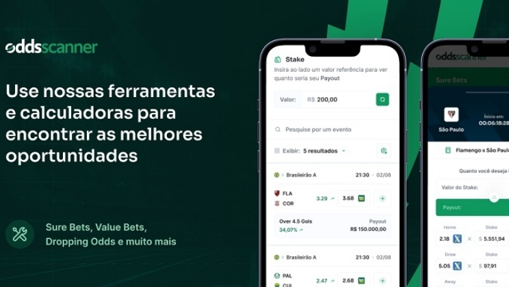 Odds Scanner passa por reformulação e inclui comparações de 10 modalidades esportivas