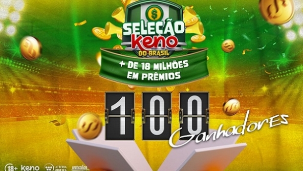 Intralot do Brasil's ‘Seleção Keno’ campaign has surpassed 100 winners
