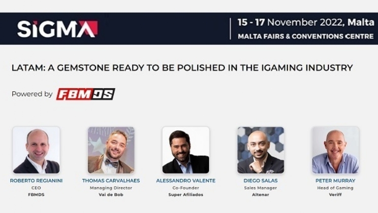 FBMDS, Vai de Bob e Super Afiliados estão em painel sobre Brasil e LatAm na SiGMA Europe