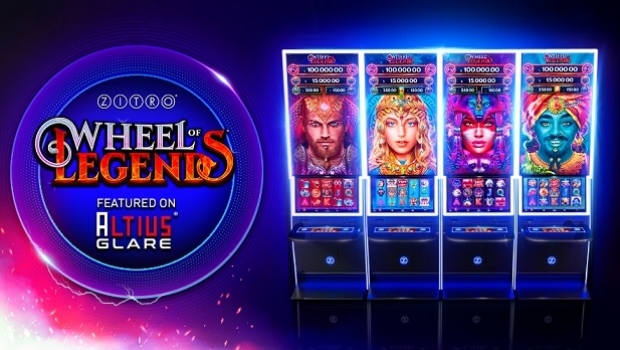 Zitro anuncia lançamento mundial da Wheel of Legends no gabinete estelar Altius Glare