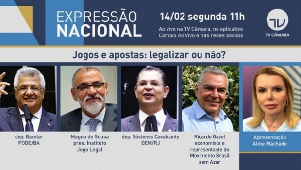TV Câmara debate hoje a legalização dos jogos no Brasil