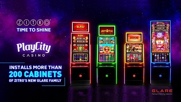 PlayCity installs more than 200 cabinets of Zitro’s new Glare family