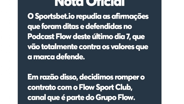 Sportsbet.io rompe contrato com Flow após declaração de Monark sobre nazismo