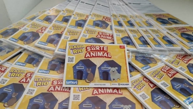 Governo do Rio lança 'raspadinha animal', com prêmios de até R$ 5 mil