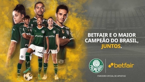 Palmeiras anuncia Betfair como patrocinadora oficial de apostas e principal marca na camisa feminina