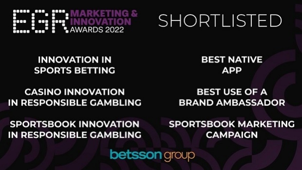 Betsson Group shortlisted for six categories at EGR Marketing & Innovation Awards