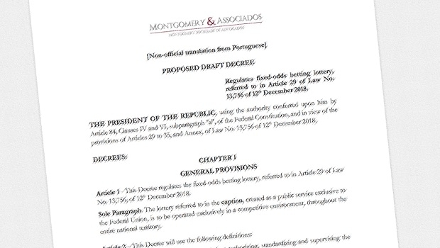 GMB offers English version of Presidential Decree draft for fixed-odds sports betting in Brazil