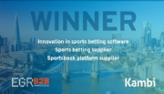 Kambi ganha reconhecimento em três categorias no EGR B2B Awards 2022