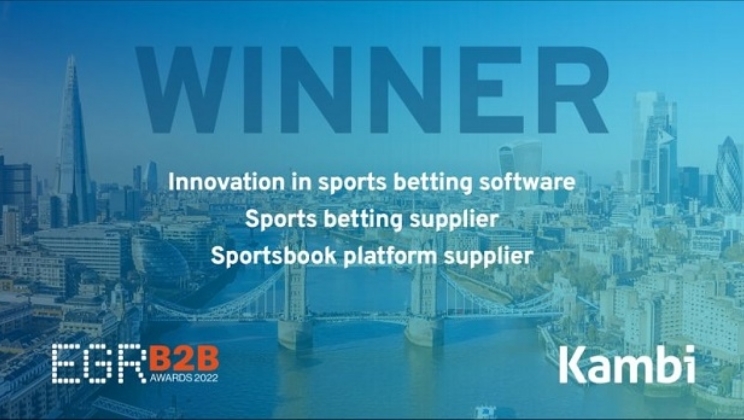 Kambi ganha reconhecimento em três categorias no EGR B2B Awards 2022
