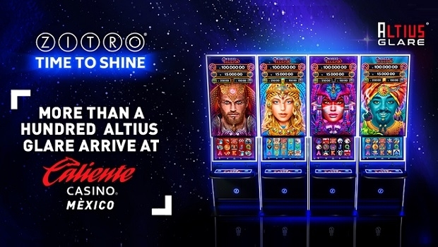 Zitro installs a hundred of its Altius Glare cabinets at Caliente casinos in Mexico