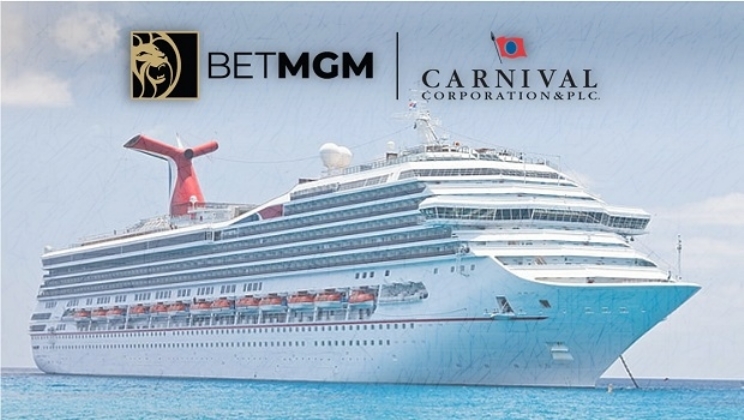 BetMGM e Carnival fazem parceria para adicionar apostas esportivas para passageiros de cruzeiros