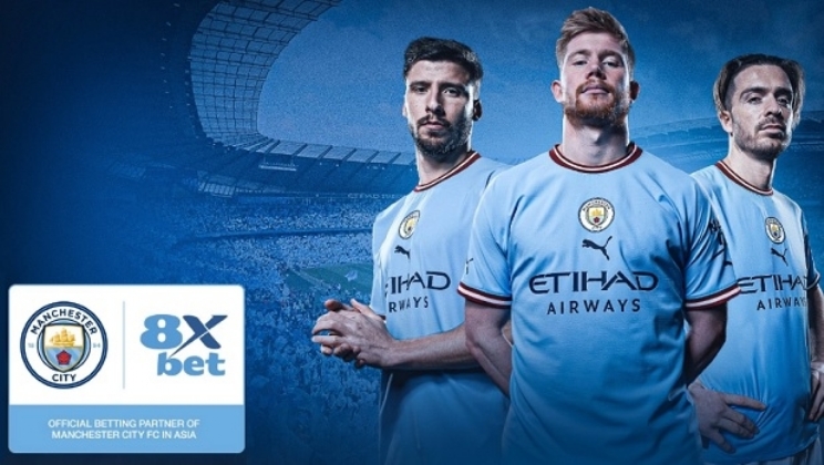 Site de apostas 8Xbet é novo patrocinador regional para a Ásia do Manchester City