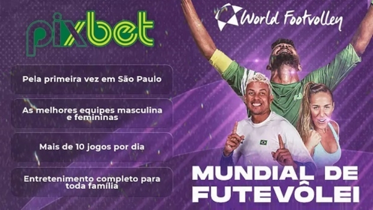 Casa de apostas esportivas Pixbet será patrocinadora do Mundial de Futevôlei