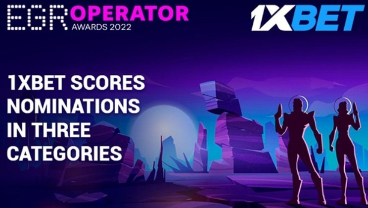 1xBet nomeada em três categorias no EGR Operator Awards 2022