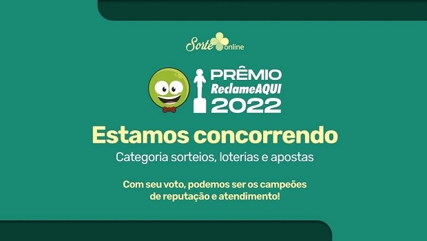 Pelo segundo ano consecutivo Sorte Online é finalista no Prêmio Reclame Aqui