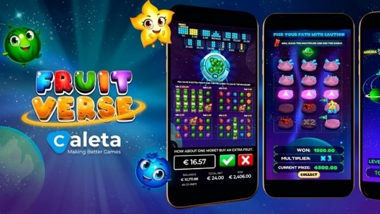 Novo jogo Fruitverse da Caleta Gaming leva os jogadores através do espaço-tempo