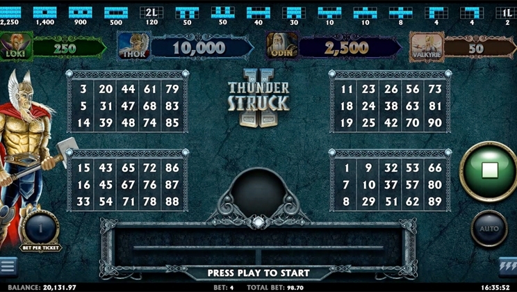 Neko Games traz a mitologia nórdica com seu novo videobingo ThunderStruck
