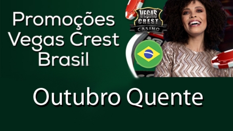 Novidades quentes marcam as promoções de outubro do Vegas Crest Casino Brasil