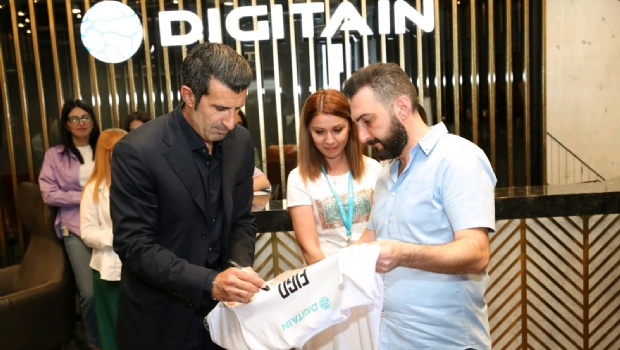 Luis Figo visited Digitain’s headquarters in Armenia for the first time as brand ambassador
