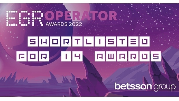 Betsson is shortlisted in 14 categories at EGR Operator Awards 2022