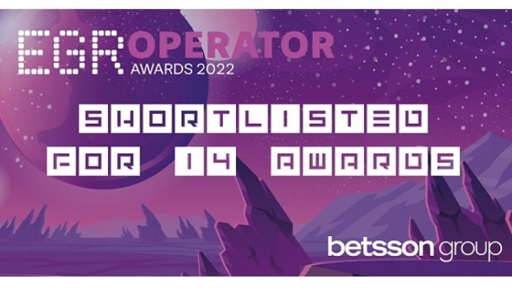 Betsson é finalista em 14 categorias no EGR Operator Awards 2022