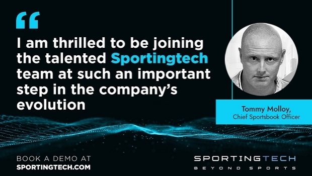Sportingtech appoints Tommy Molloy as Chief Sportsbook Officer