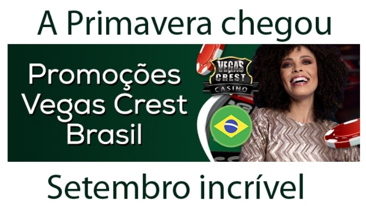 Vegas Crest Casino Brasil lança promoções da Primavera que incluem fichas grátis na roleta